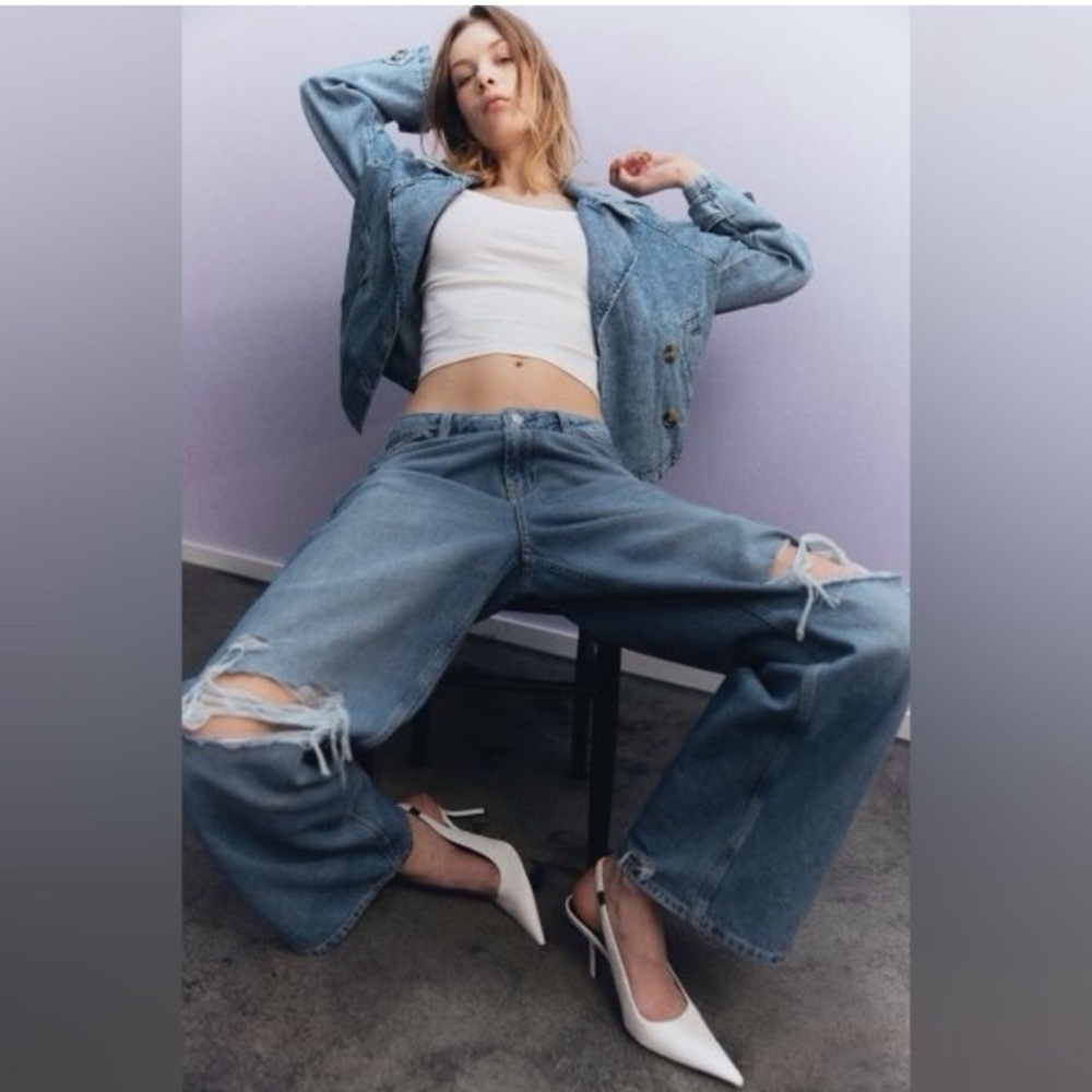 H&M Stylish Blue Denim Jacket❤️ - Picture 3 of 6